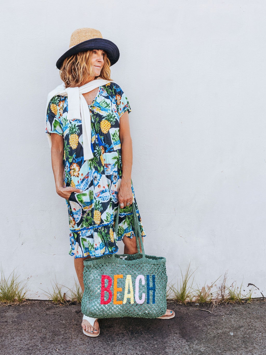 Surf Shirred Dress