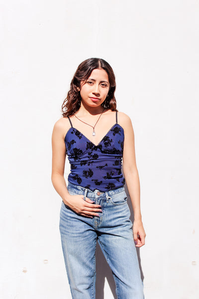 Midnight Velvet Flocked Cami by 75