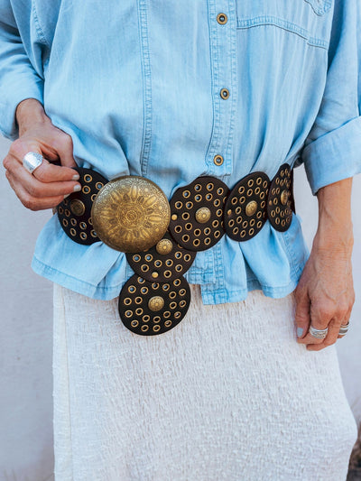 Double Circle Boho Medallion Belt by 75