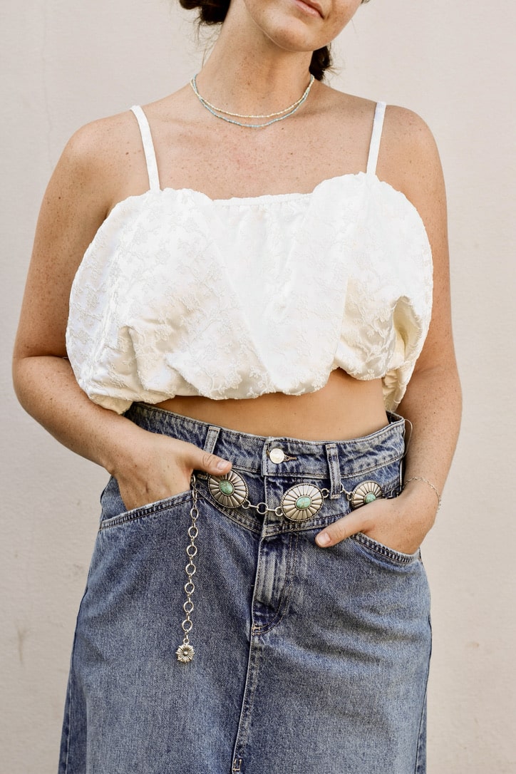 Lorenne Crop Top by for Love & Lemons