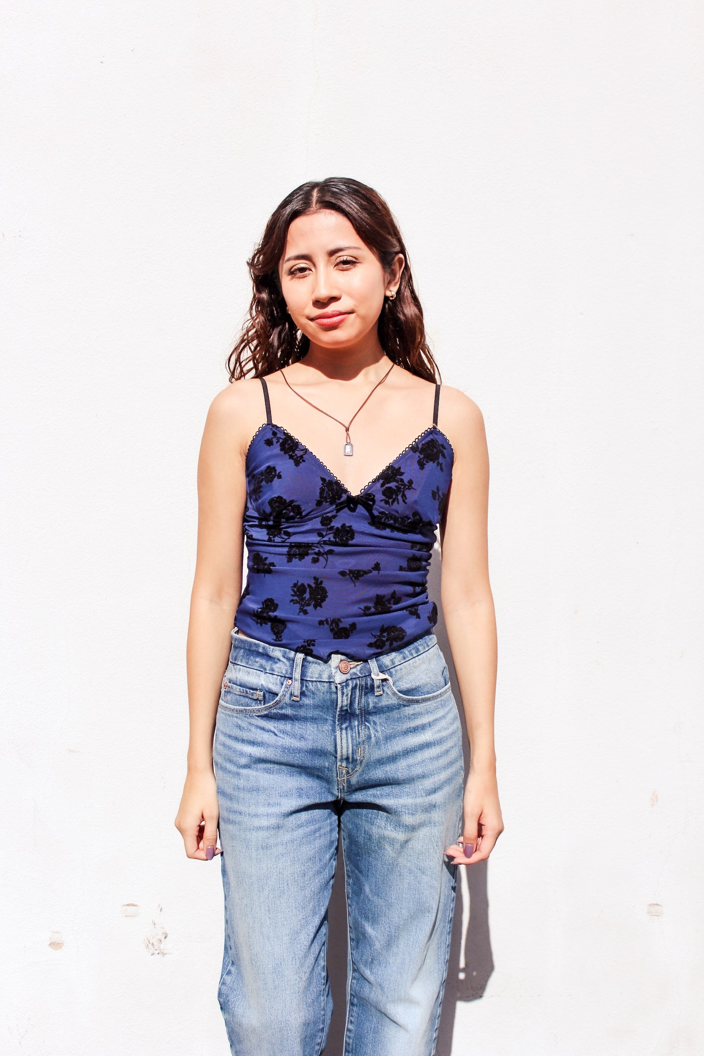 Midnight Velvet Flocked Cami by 75