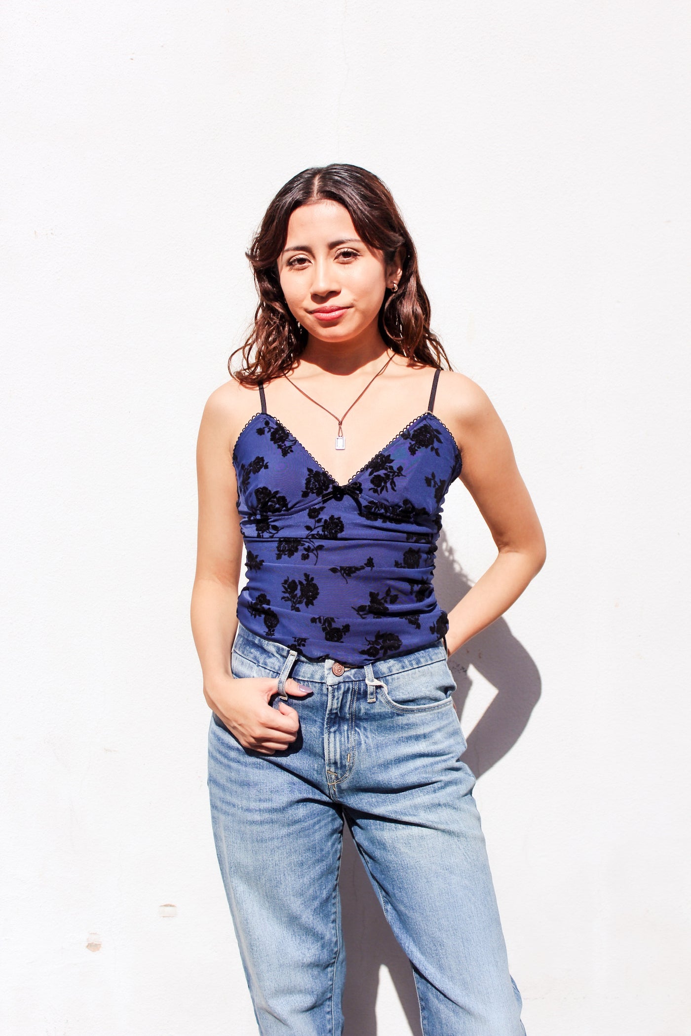 Midnight Velvet Flocked Cami by 75