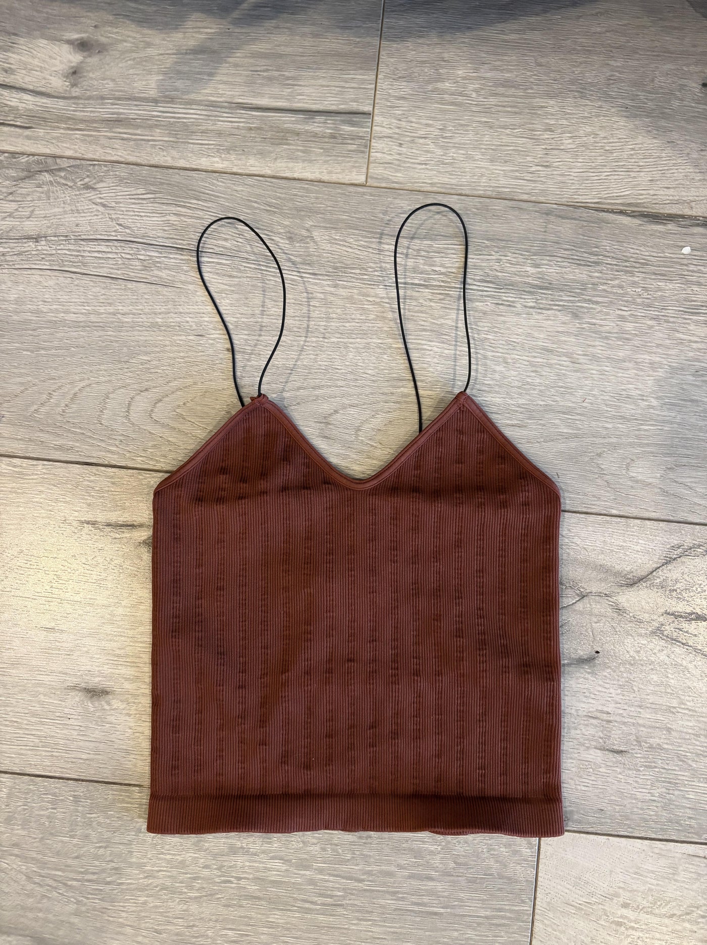 Vintage Ribbed Crop Top by 75