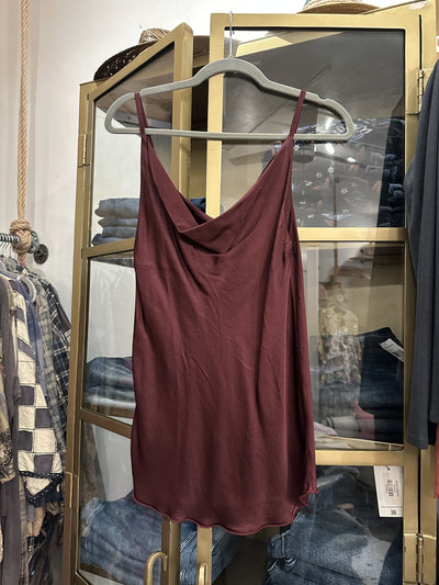 Sunset Wine Satin Cami by 75