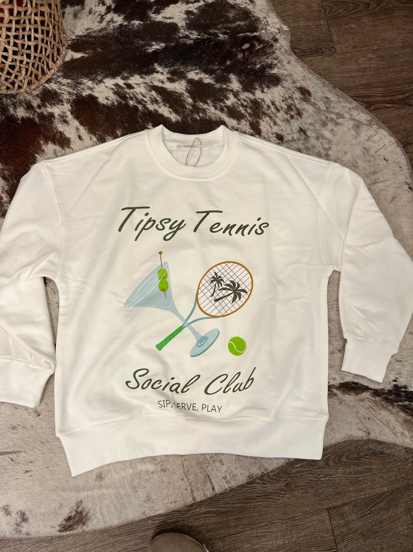 Tipsy Tennis Social Club Crewneck by 75