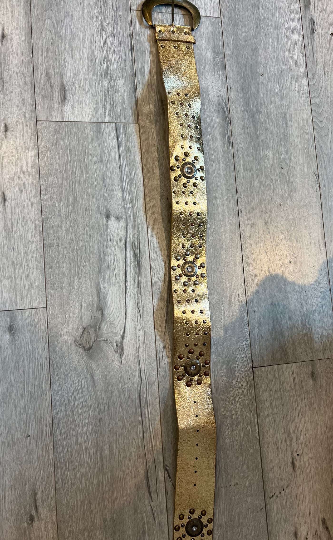 Stardust Studded Faux Leather Belt