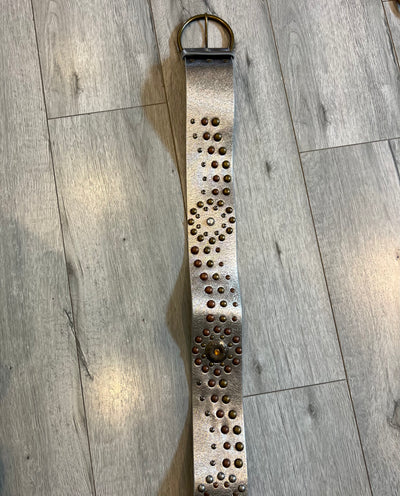 Stardust Studded Faux Leather Belt