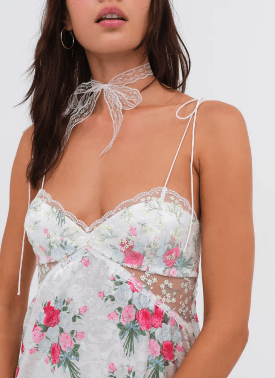 Babys Breath Midi Slip Dress by for Love & Lemons