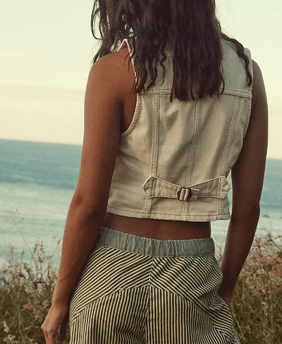 TATE DENIM VEST by Free People