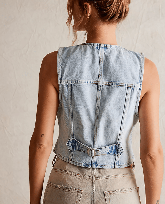 TATE DENIM VEST by Free People