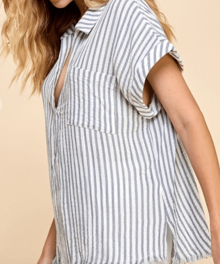 Coastal Breeze Striped Shirt by 75