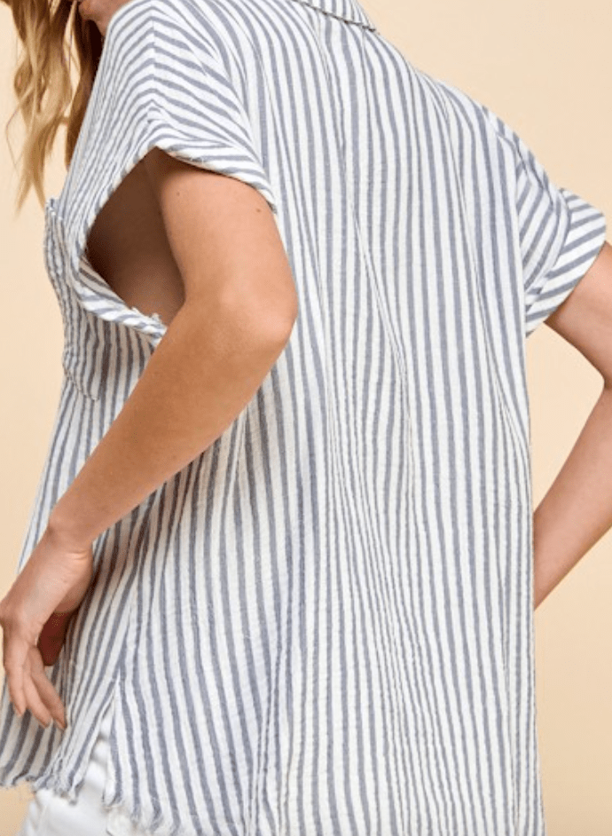 Coastal Breeze Striped Shirt by 75