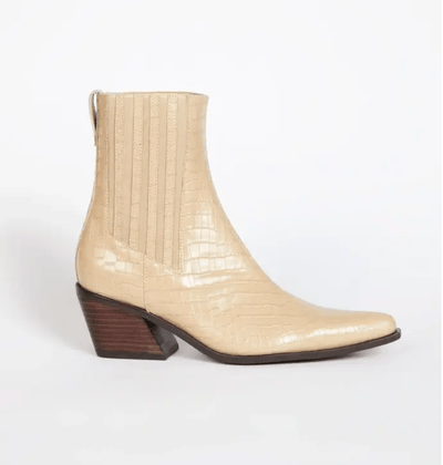 HILLARY CROC HEELED BOOT by Intentionally Blnk