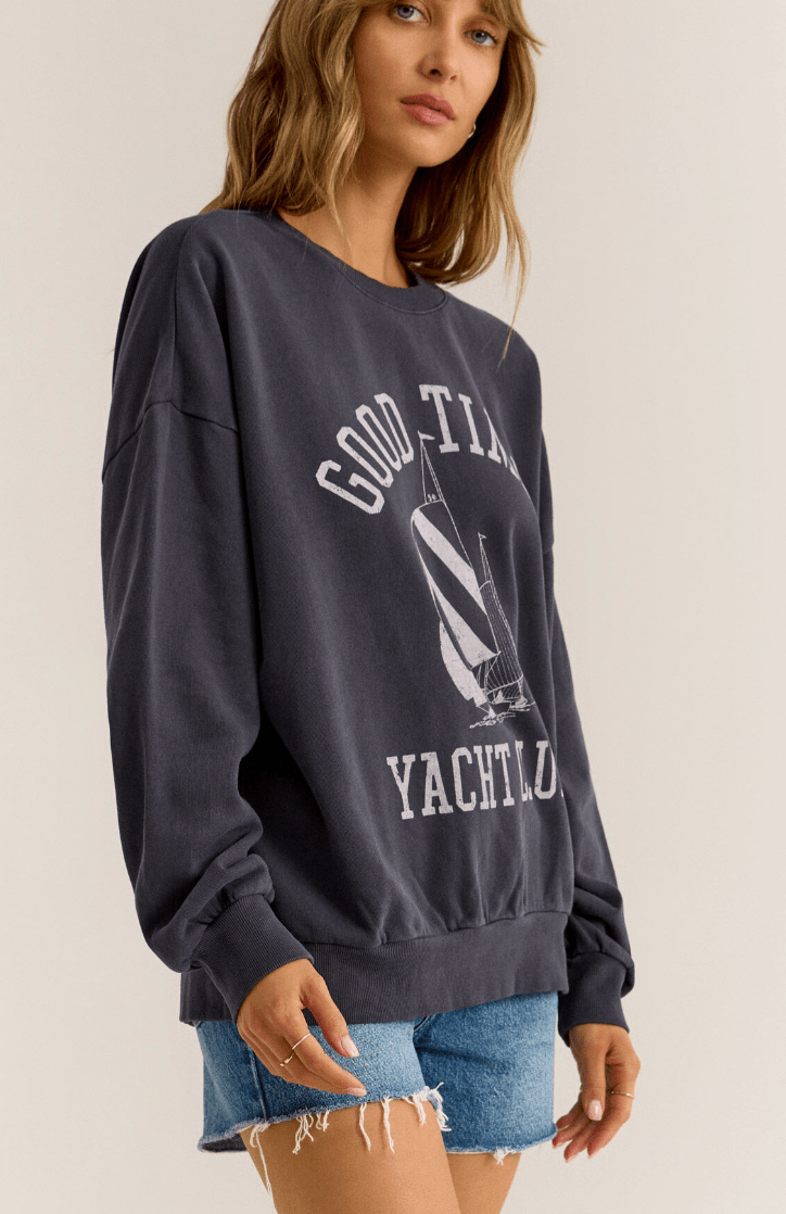 Yacht Club Sunday Sweatshirt by Z Supply