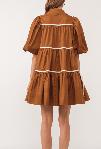 Sunset Sails Tiered Shirt Dress by 75