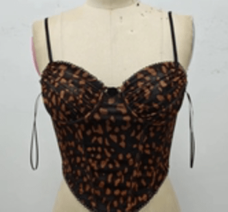 Wild Side Leopard Bustier Top by 75