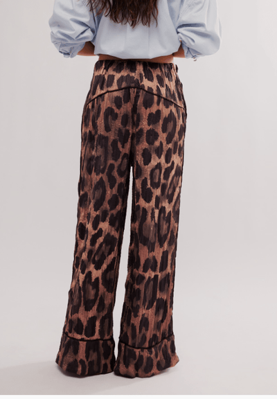 ALL OUT SATIN LEOPARD PANT by Free People