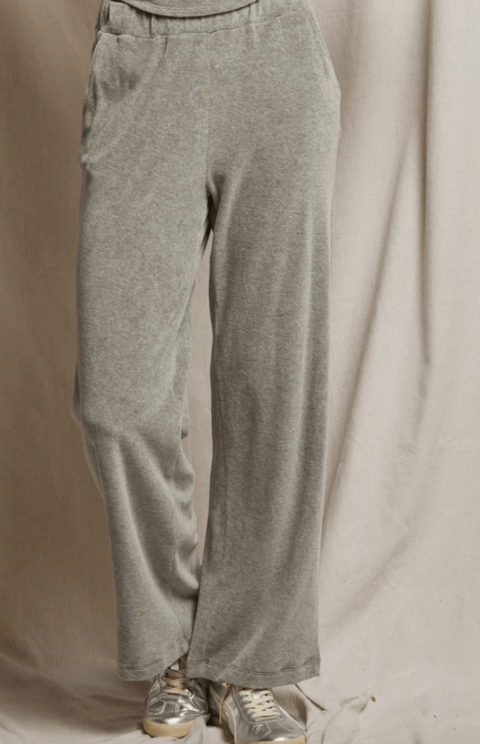 Holly Velour Wide Leg Sweatpant by Perfect White Tee