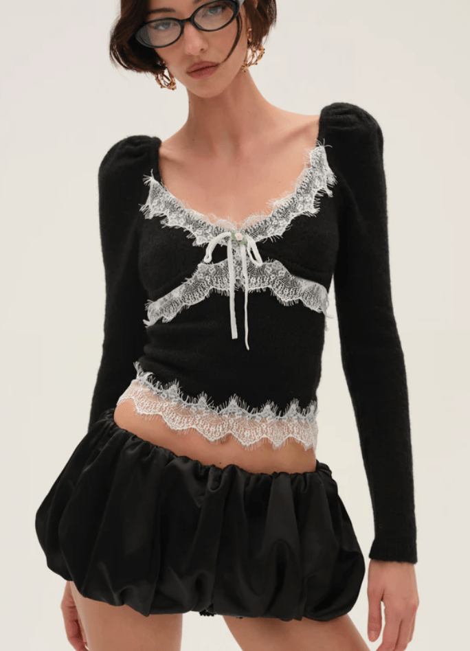 Rosaleen Knit Top by for LOve & Lemons