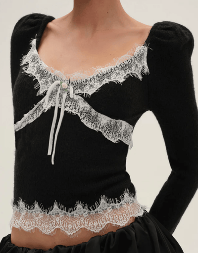 Rosaleen Knit Top by for LOve & Lemons