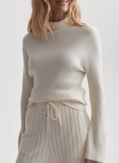 Ravena Rib Knit High-Neck Top by Varley