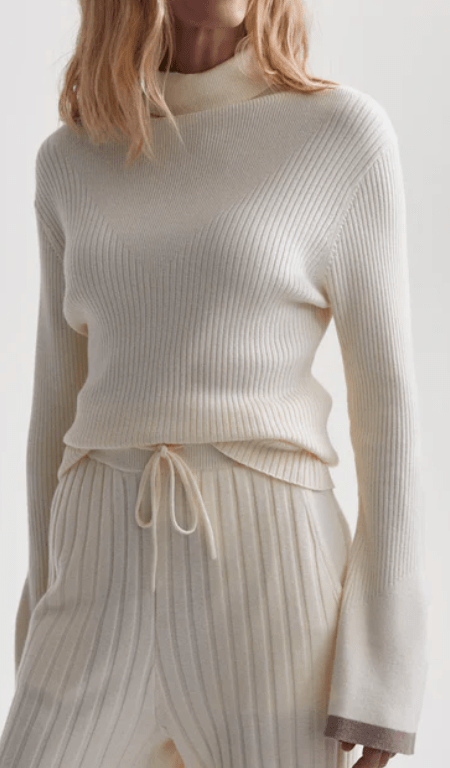 Ravena Rib Knit High-Neck Top by Varley