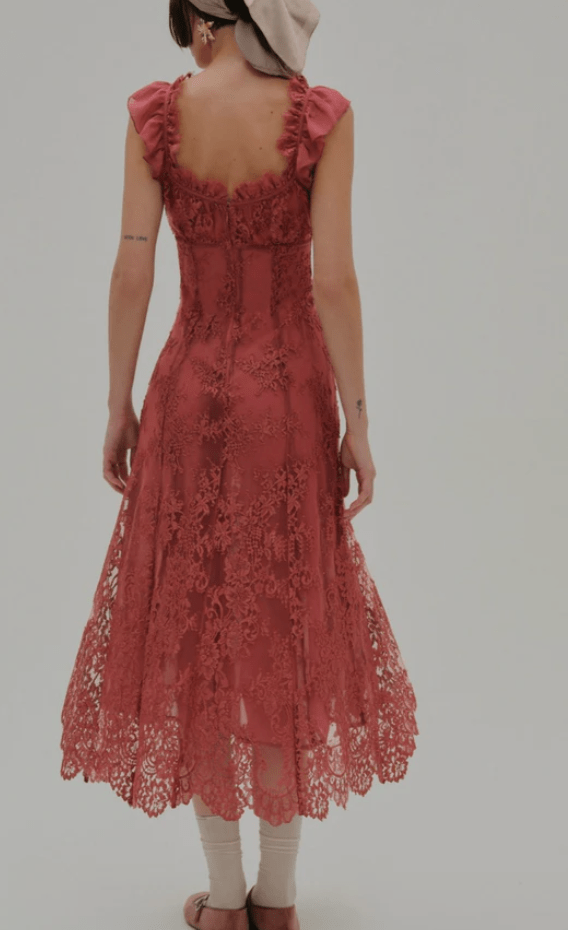 Holiday Lace Midi Dress by for Love & Lemons