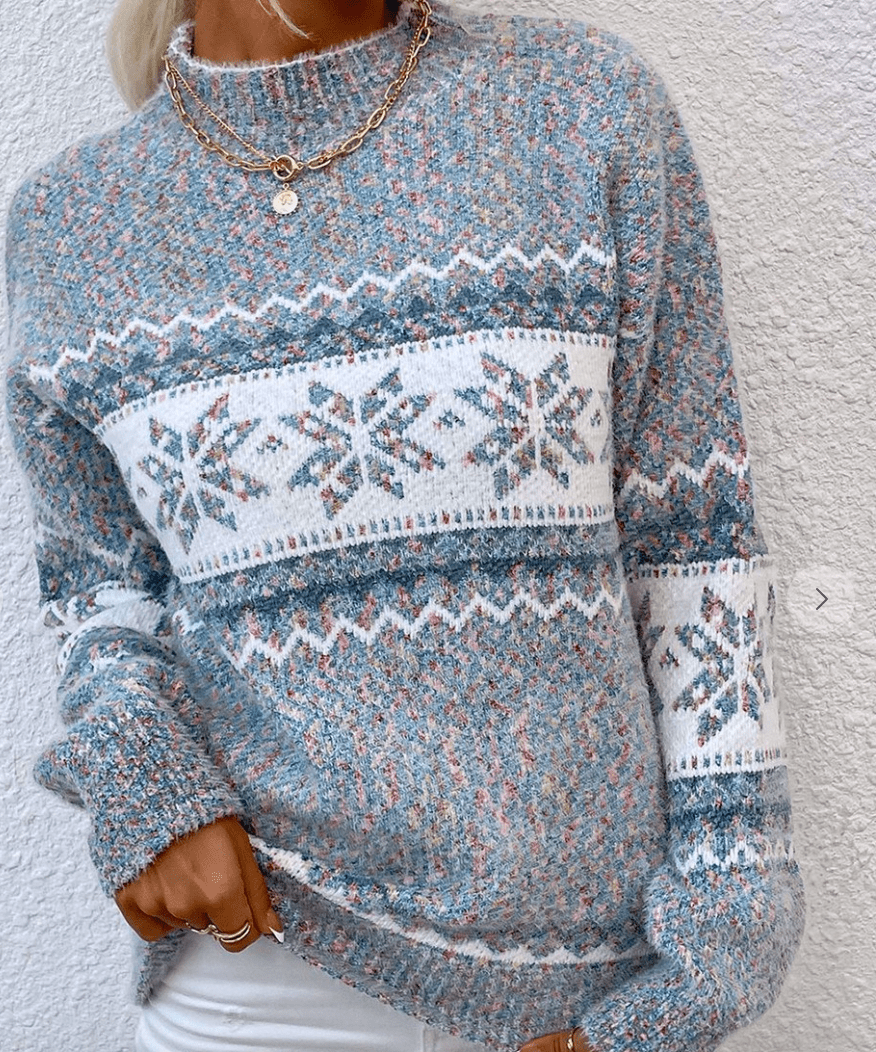 Snowflake Dreams Knitted Sweater by 75