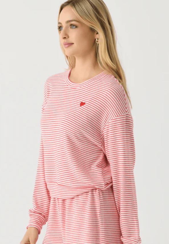 Bisous Stripe Long Sleeve Top by Z supply