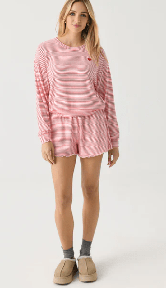 Bisous Stripe Long Sleeve Top by Z supply