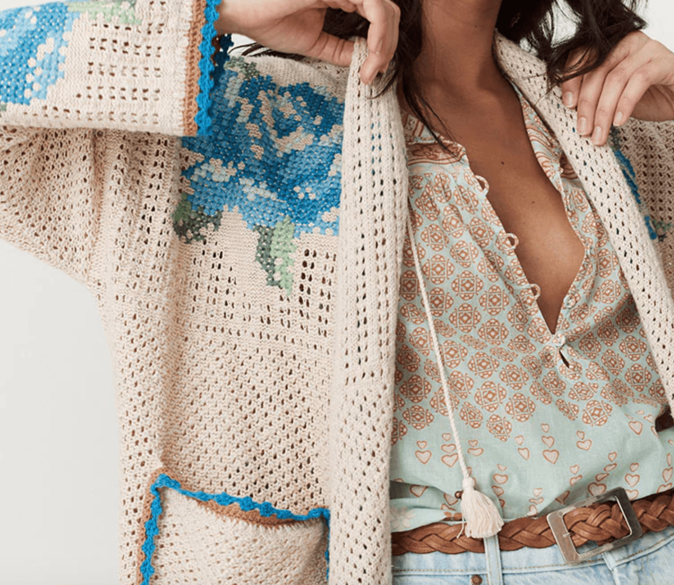 Coastal Granny Maxi Cardigan by Spell