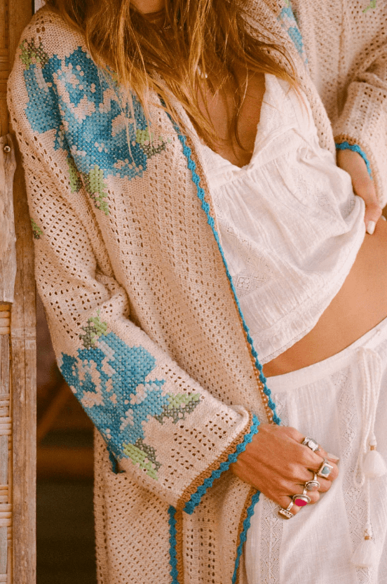 Coastal Granny Maxi Cardigan by Spell