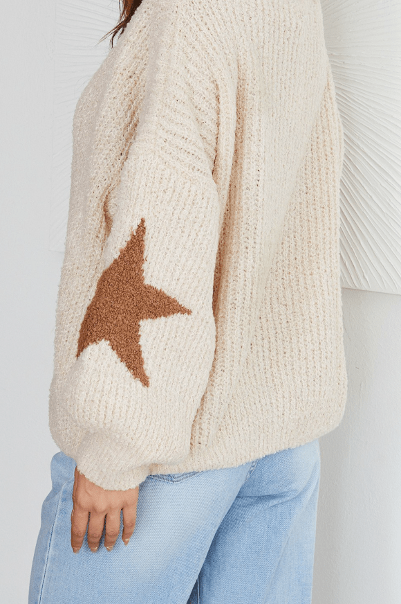 The Starlight Elbow Crew Sweater by 75