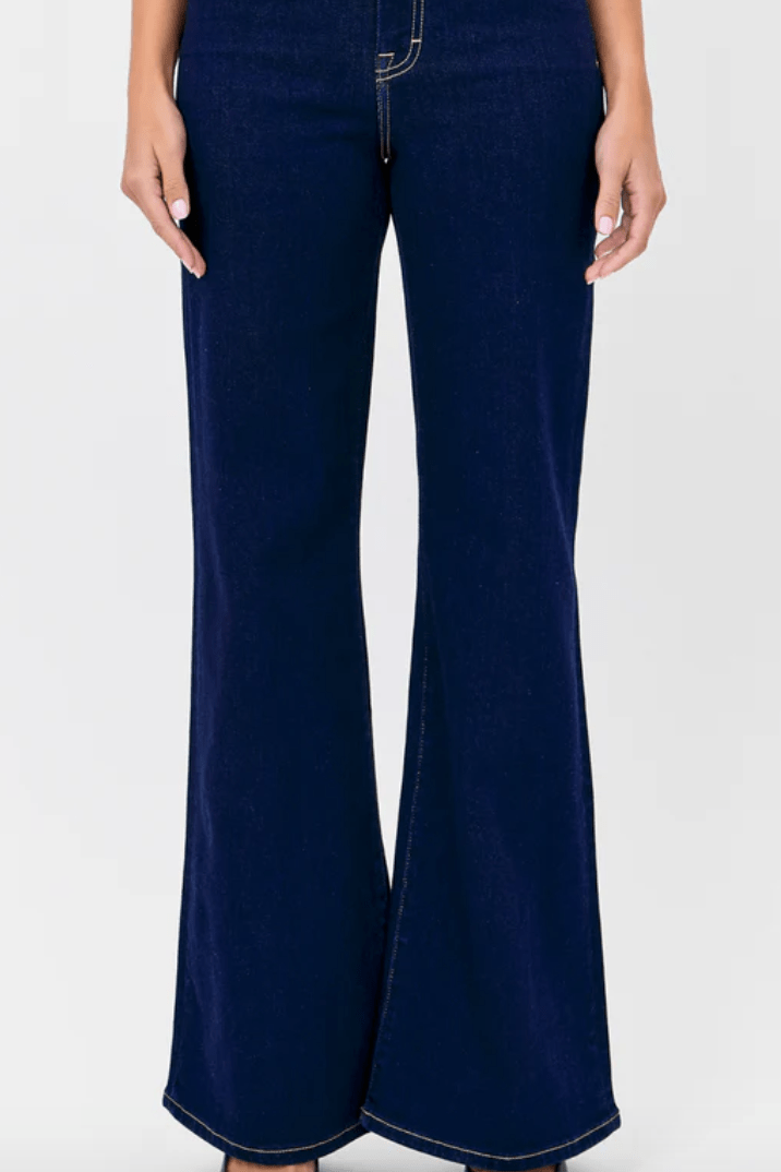 The Midnight Rinse Stretch Flare Jeans