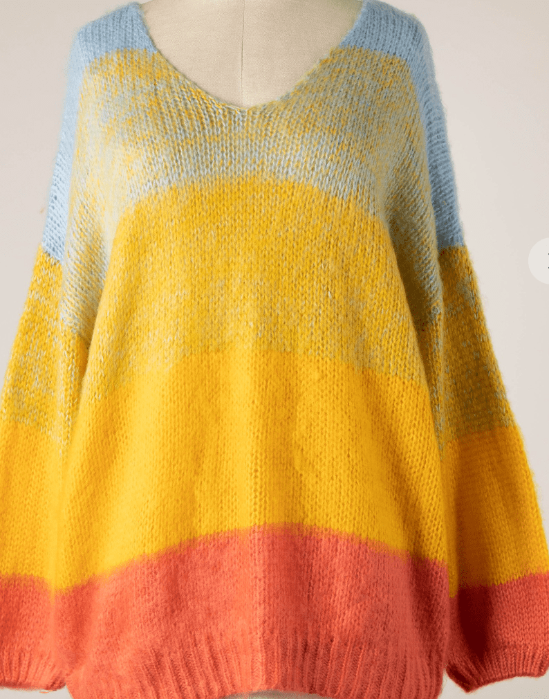 The Sunset Glow Ombre Sweater by 75