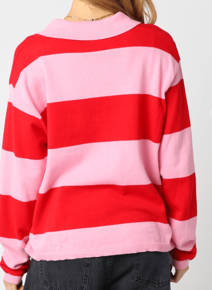 The Rorry Stripe Rugby Sweater by 75