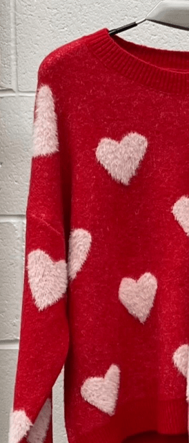 Blushing Hearts Cozy Sweater by 75