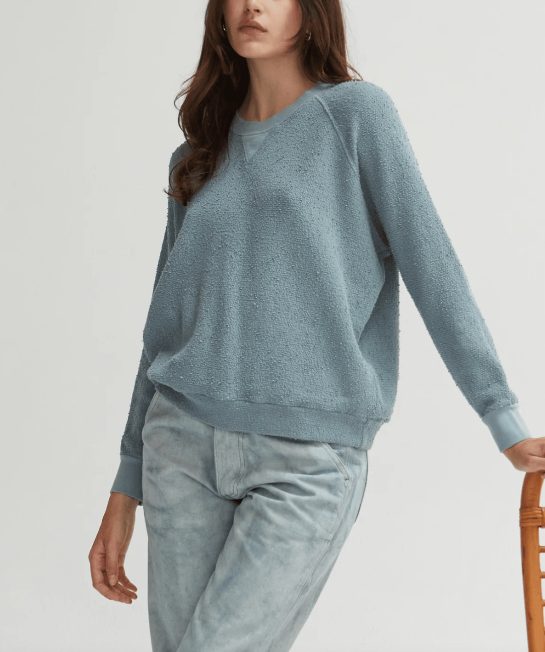 Camille Boucle Crewneck by Asher