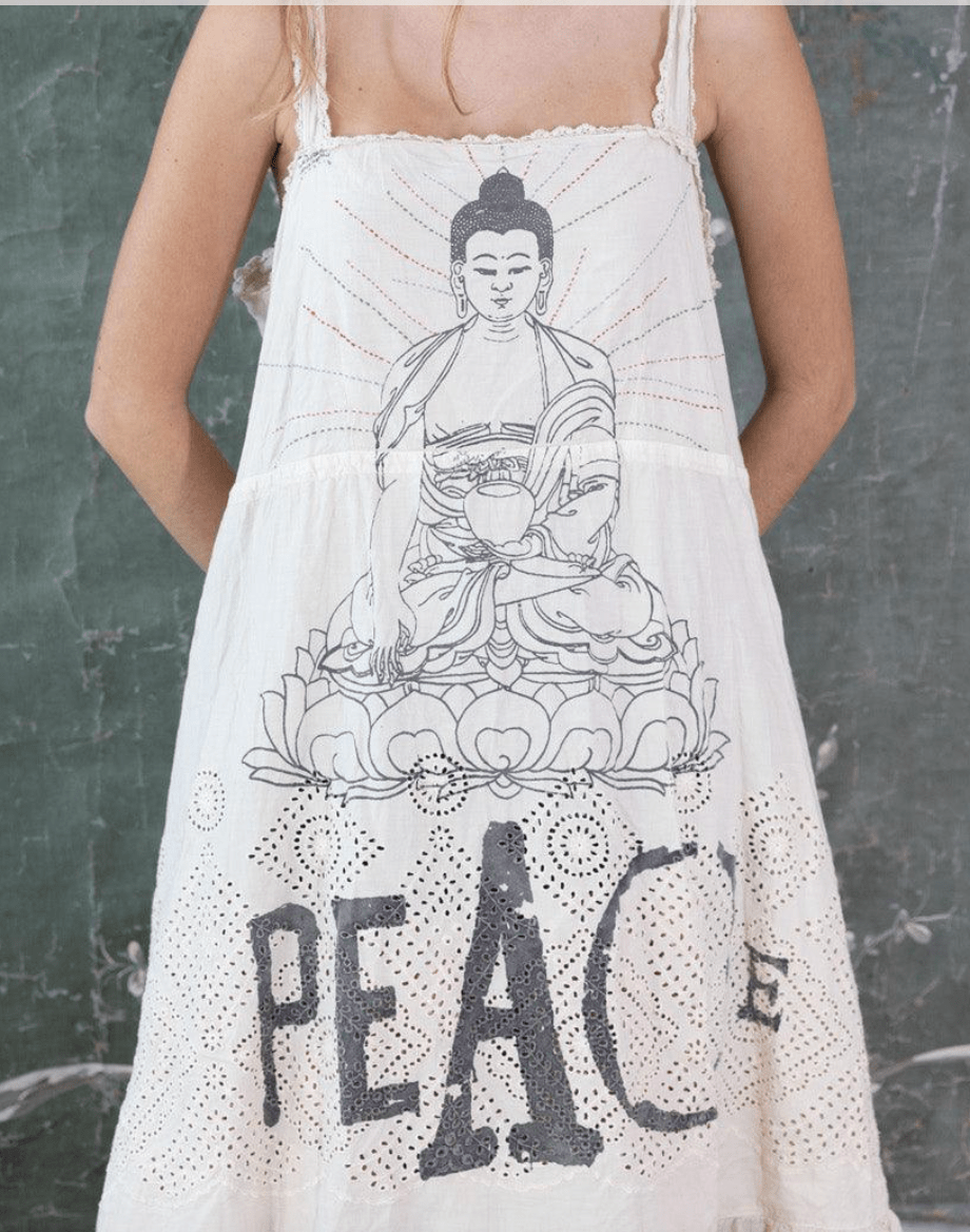 Eyelet Tevy Peace Tank Dress 956 by Magnolia Pearl