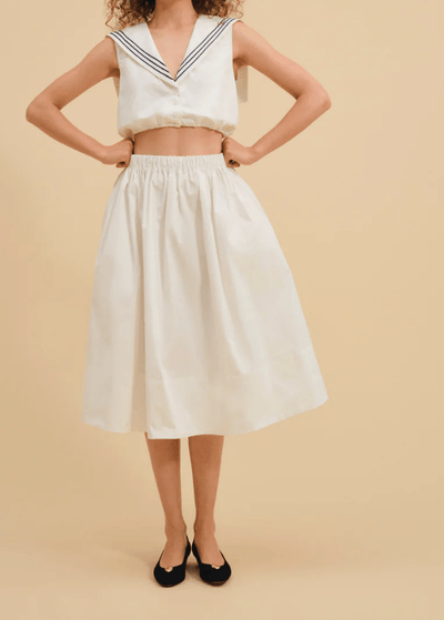 Marella Poplin Midi Skirt by for Love & Lemons