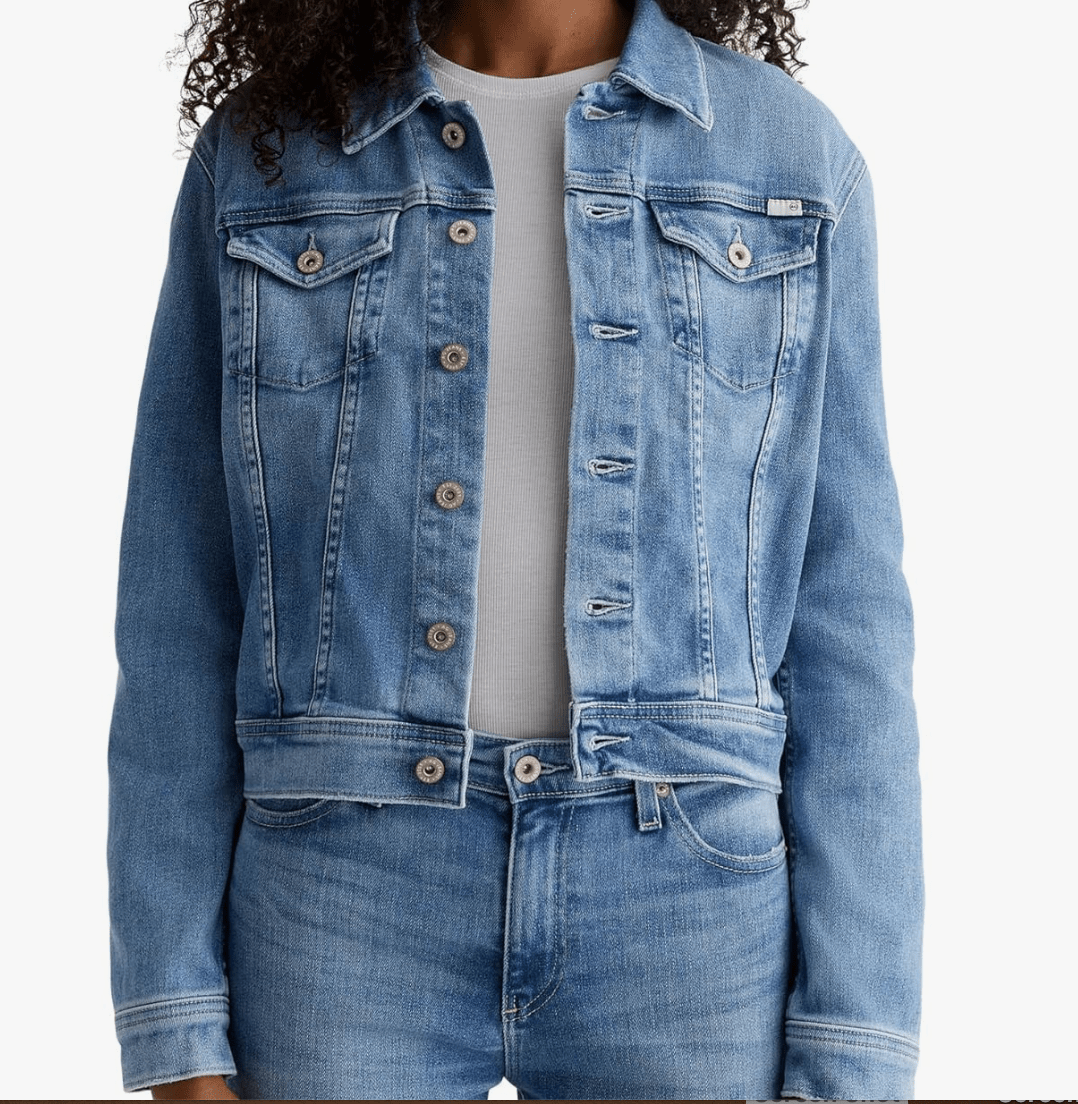 Robyn Fitted Denim Jacket by AG