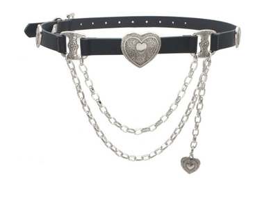 Sweetheart Chain Concho Belt by 75 DEGREES