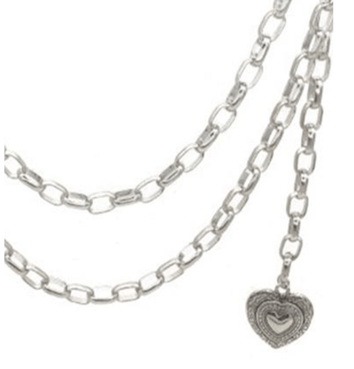 Sweetheart Chain Concho Belt by 75 DEGREES