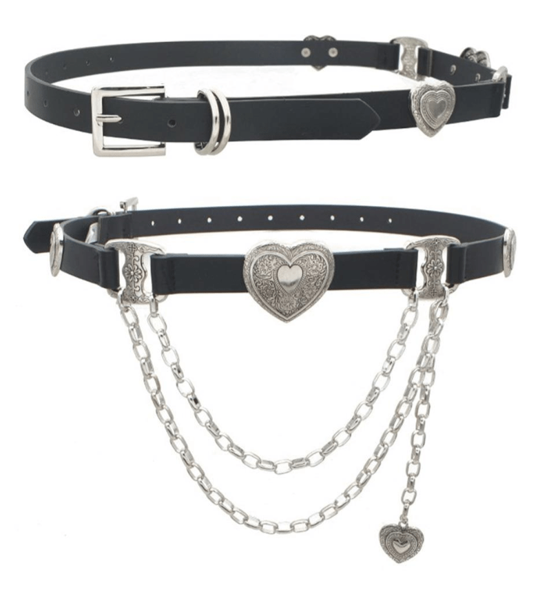 Sweetheart Chain Concho Belt by 75 DEGREES