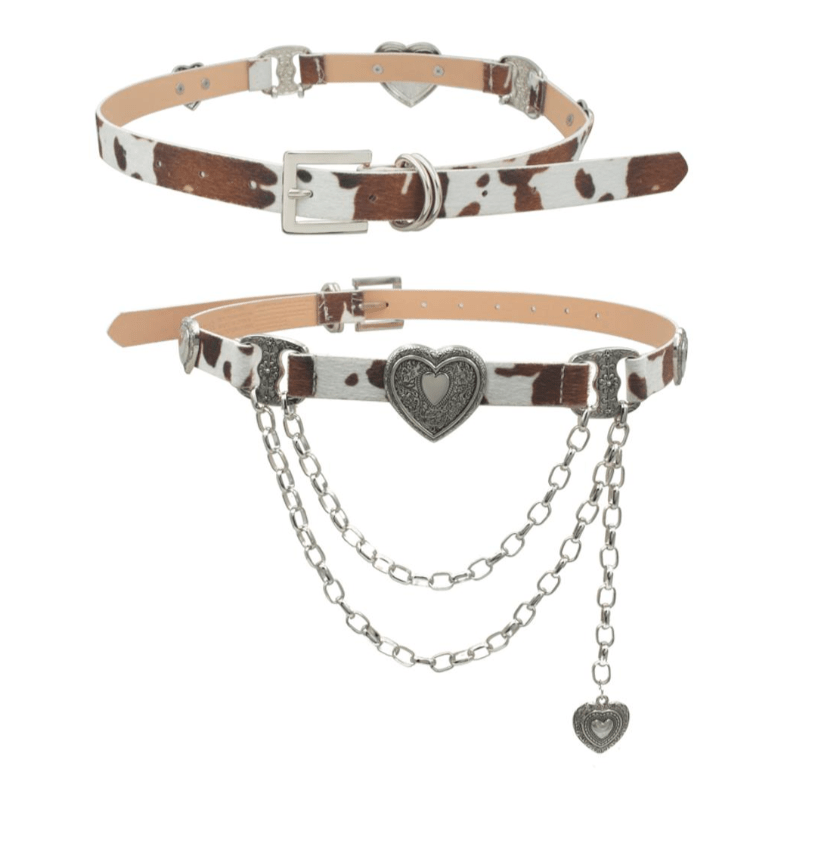 Cowgirl Heart Chain Belt by 75 DEGREES