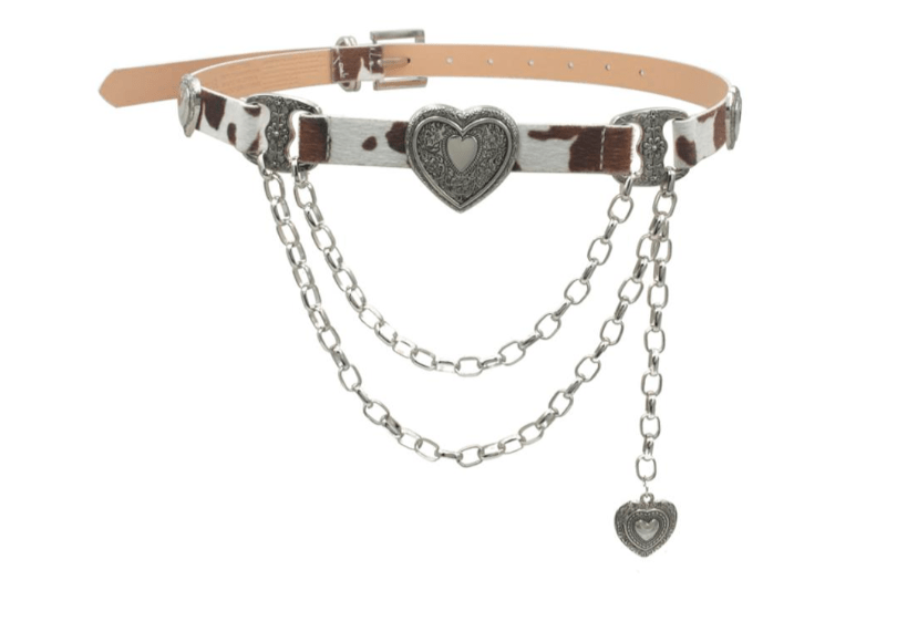 Cowgirl Heart Chain Belt by 75 DEGREES