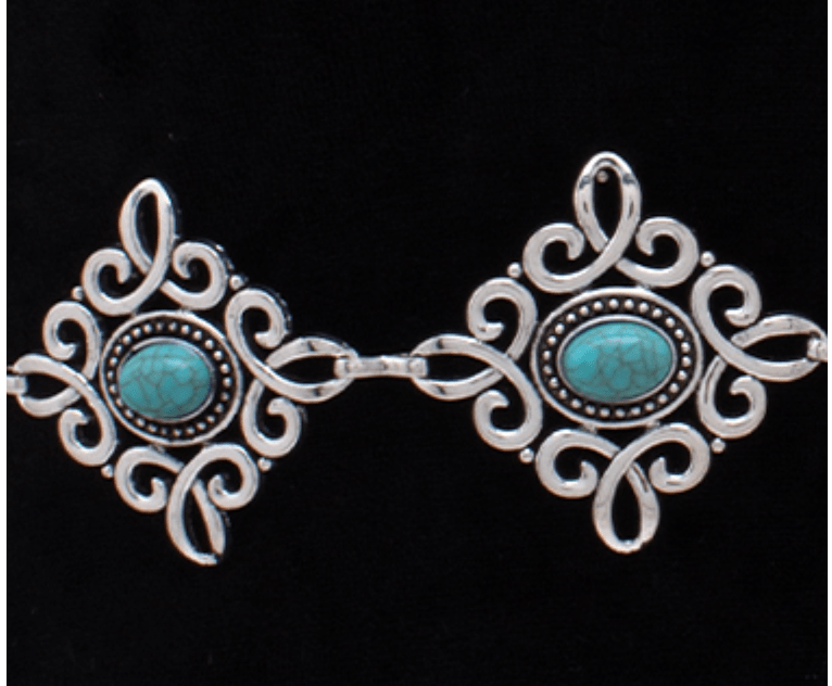 Turquoise Mirage Concho Belt BY 75 DEGREES