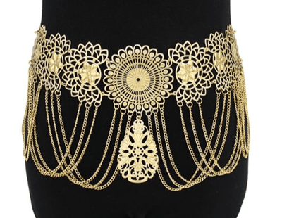 Moon Draped Chain Belt BY 75 DEGREES