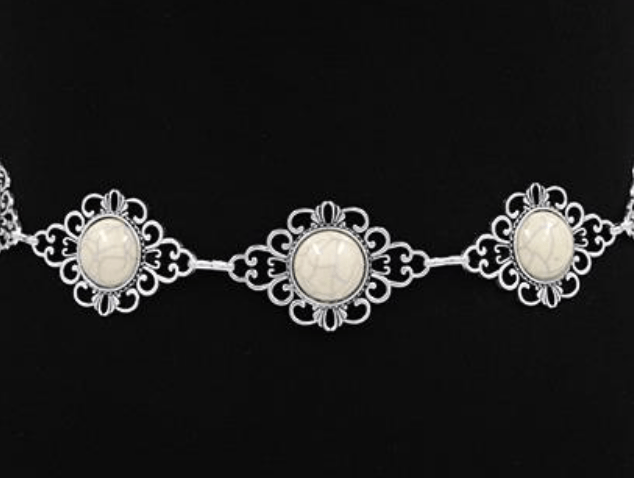 Moonstone Filigree Chain Belt BY 75 DEGREES