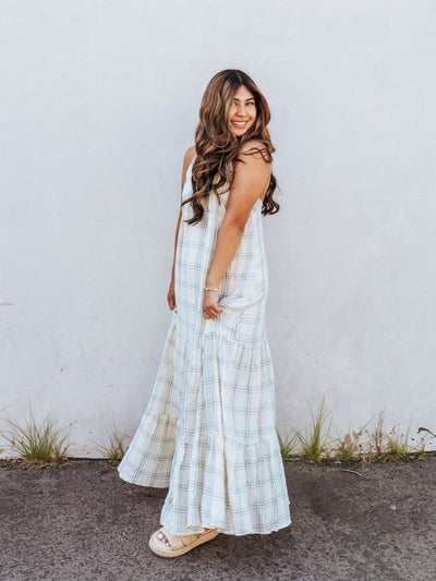 Seaside Breeze Plaid Maxi Dress by 75